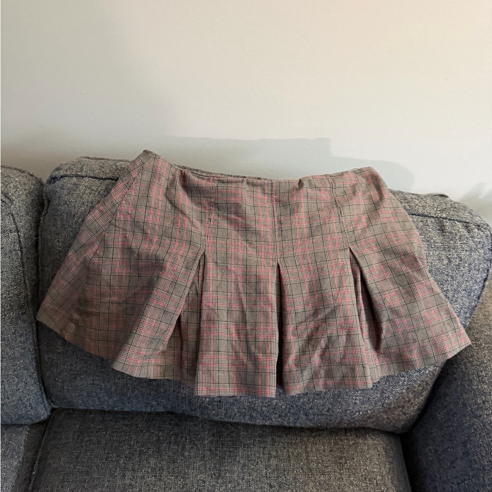 Brooks Brothers Pink Checkered Mini Skirt